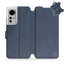 Phone Case Xiaomi 12 - Design Blue Leather