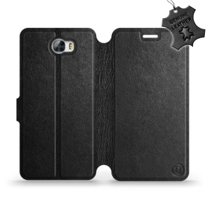 Phone Case Huawei Y5 II - Design Black Leather