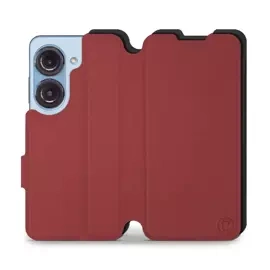 Etui Soft Touch do Asus Zenfone 10 - wzór Zachodząca czerwień z czernią