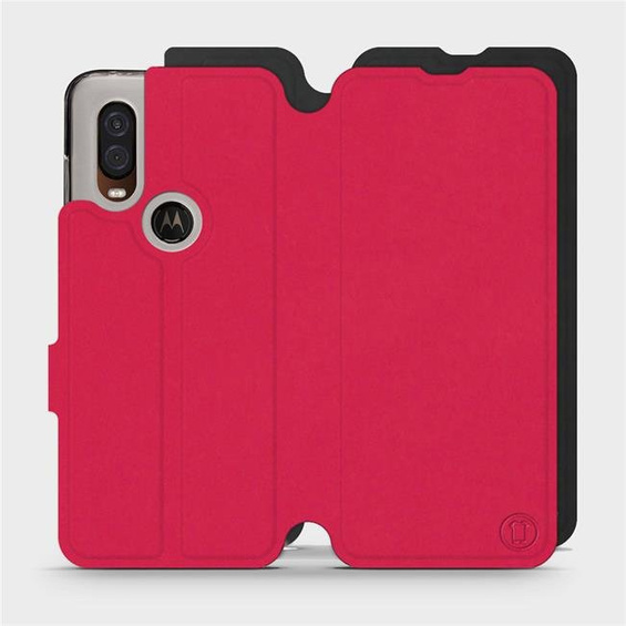 Phone Case Motorola One Vision - Design Red with Black