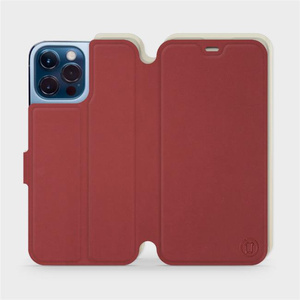 Etui Soft Touch do Apple iPhone 13 Pro Max - wzór Zachodząca czerwień z platyną