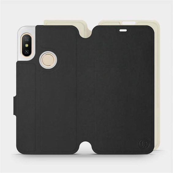 Hülle für Xiaomi Mi A2 Lite - Farbe Schwarz mit Platin