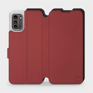 Phone Case Nokia G60 5G - Design Dark Red with Black