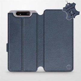 Hülle für Samsung Galaxy A80 - Farbe Blue Leather