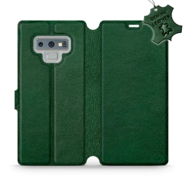 Phone Case Samsung Galaxy Note 9 - Design Green Leather