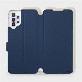 Hülle für Samsung Galaxy M32 5G - Farbe Marineblau mit Platin