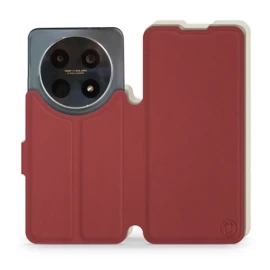 Phone Case Huawei Nova 12i - Design Dark Red with Platinum