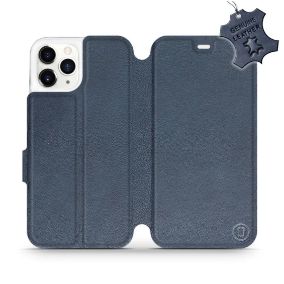 Phone Case Apple iPhone 11 Pro - Design Blue Leather
