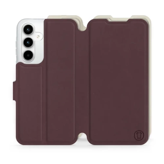 Phone Case Samsung Galaxy A35 5G - Design Burgundy with Platinum