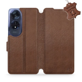 Phone Case OPPO A60 - Design Brown Leather