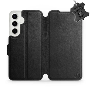 Phone Case Samsung Galaxy S24 Plus - Design Black Leather