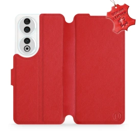 Phone Case Huawei Honor 90 - Design Red Leather