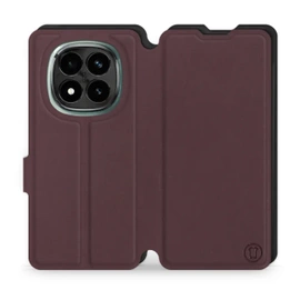 Phone Case Xiaomi Redmi Note 14 Pro Plus 5G - Design Burgundy with Black