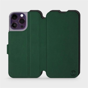 Etui Soft Touch do Apple iPhone 14 Pro Max - wzór Miejska zieleń z czernią