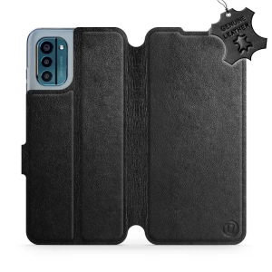 Phone Case Nokia G21 - Design Black Leather