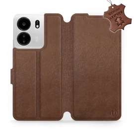 Hülle für Xiaomi POCO C65 - Farbe Brown Leather