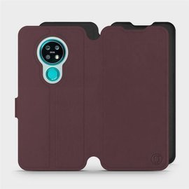 Phone Case Nokia 7.2 - Design Burgundy with Black