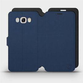 Hülle für Samsung Galaxy J7 2016 - Farbe Marine mit Schwarz