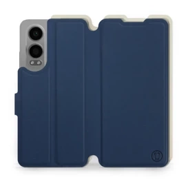 Hülle für OnePlus Nord CE 4 Lite - Farbe Marineblau mit Platin