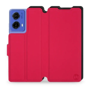 Etui Soft Touch do Motorola Moto G85 5G - wzór Żywa czerwień z czernią