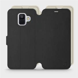 Phone Case Samsung Galaxy A6 Plus 2018 - Design Black with Platinum