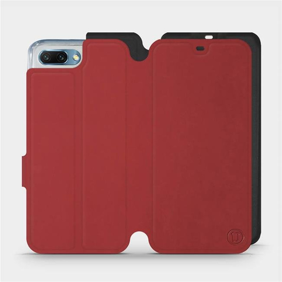 Phone Case Huawei Honor 10 - Design Dark Red with Black