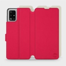 Phone Case Samsung Galaxy M51 - Design Red with Platinum