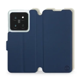 Phone Case Xiaomi 14 Pro - Design Navy with Platinum