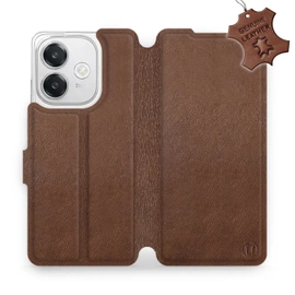 Phone Case OPPO A40 - Design Brown Leather
