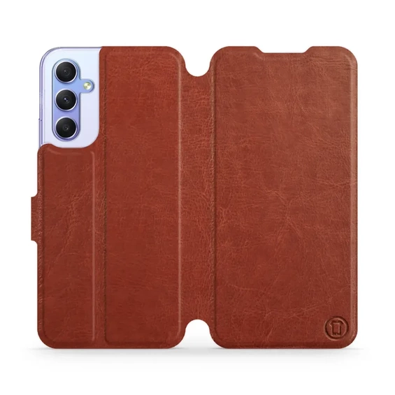 Phone Case Samsung Galaxy A34 5G - Design Brown&Gray