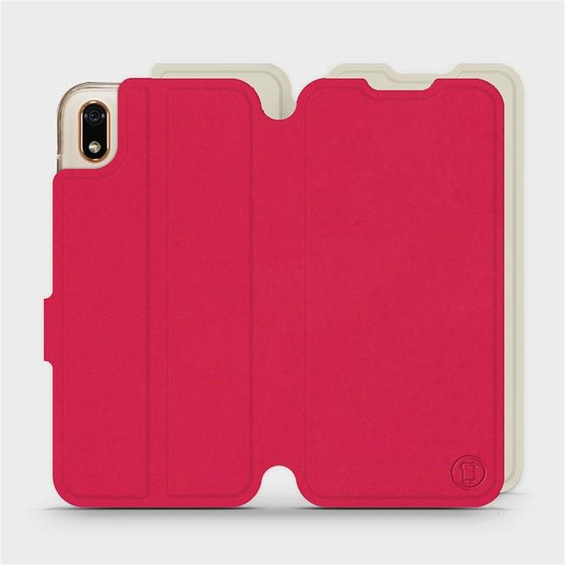 Hülle für Huawei Y5 2019 - Farbe Rot mit Platin