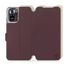 Phone Case Xiaomi POCO M5s - Design Burgundy with Platinum