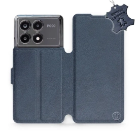 Phone Case Xiaomi POCO X6 Pro - Design Blue Leather