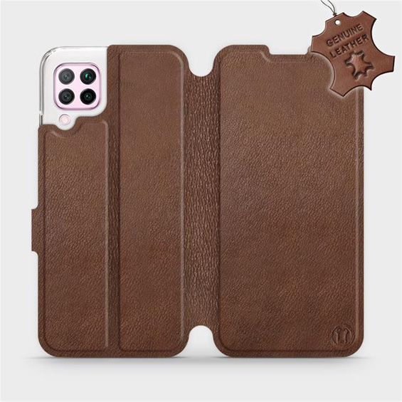 Phone Case Huawei P40 Lite - Design Brown Leather