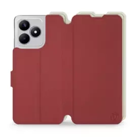 Phone Case Realme C53 - Design Dark Red with Platinum
