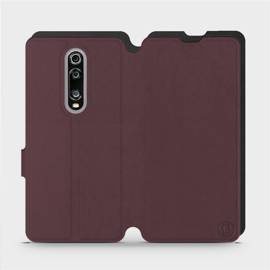 Phone Case Xiaomi Mi 9T - Design Burgundy with Black