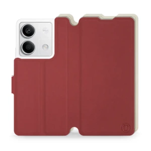 Phone Case Xiaomi Redmi Note 13 5G - Design Dark Red with Platinum