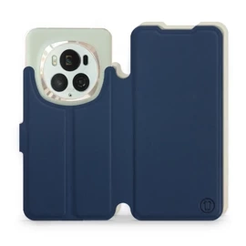 Hülle für Huawei Honor Magic6 Pro - Farbe Marineblau mit Platin