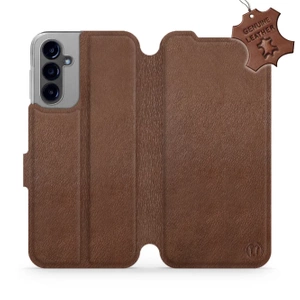 Phone Case Samsung Galaxy A14 4G - Design Brown Leather