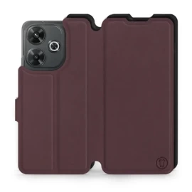 Phone Case Xiaomi Redmi 13 - Design Burgundy with Black