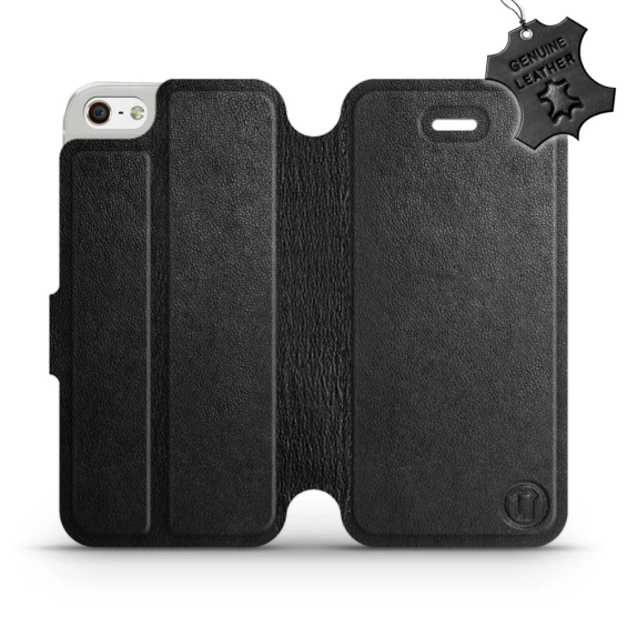 Phone Case Apple iPhone 5s - Design Black Leather