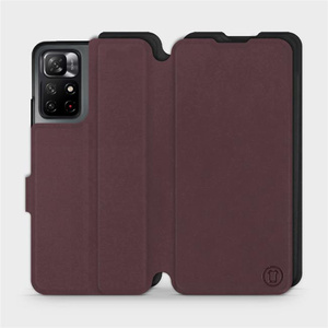 Phone Case Xiaomi Redmi Note 11S 5G - Design Burgundy with Black