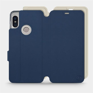 Phone Case Xiaomi Redmi Note 5 - Design Navy with Platinum