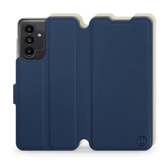 Phone Case Samsung Galaxy A13 5G - Design Navy with Platinum