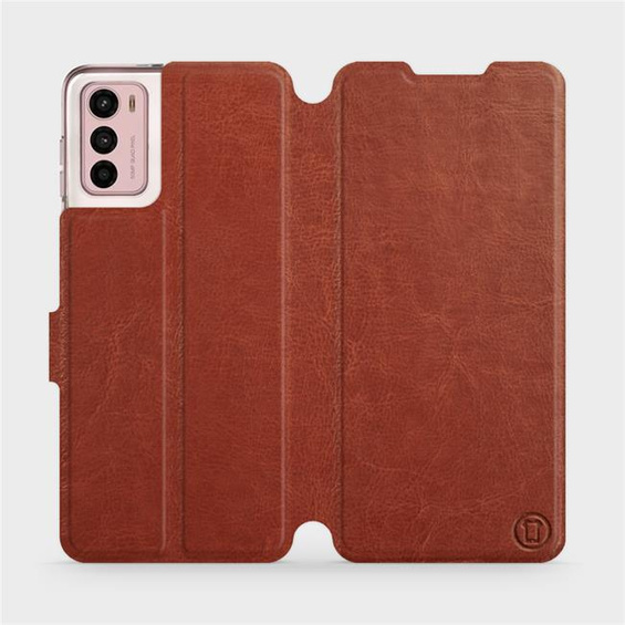 Etui do Motorola Moto G42 - wzór Brown&Orange