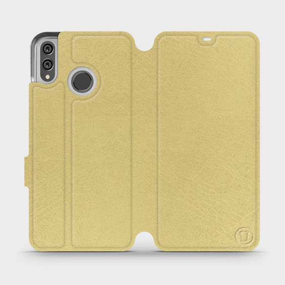 Etui do Huawei Honor 8X - wzór Gold&Orange