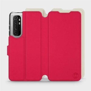 Etui Soft Touch do Xiaomi Mi Note 10 Lite - wzór Żywa czerwień z platyną