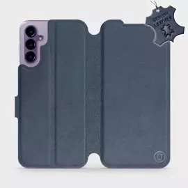 Hülle für Samsung Galaxy A14 5G - Farbe Blue Leather