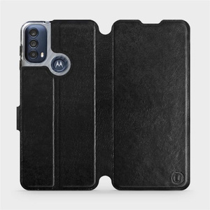 Phone Case Motorola Moto E30 - Design Black&Orange