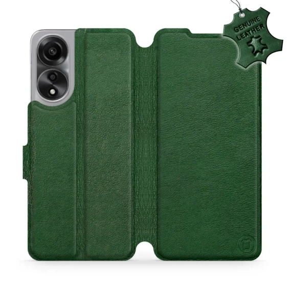 Phone Case OPPO A78 5G - Design Green Leather
